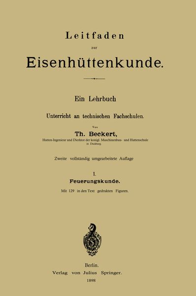 Produktbild: Leitfaden zur Eisenh&uuml;ttenkunde