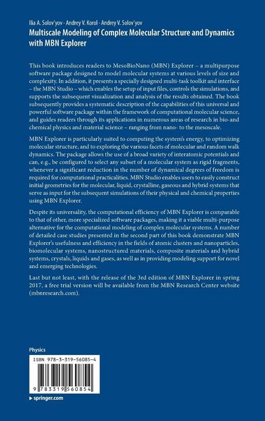 Produktbild: Multiscale Modeling of Complex Molecular Structure and Dynamics with MBN Explorer