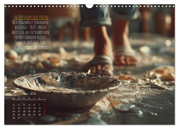 Produktbild: Nicht 08/15 - Deutsche Redewendungen und ihre Herkunft (Wandkalender 2026 DIN A3 quer), CALVENDO Monatskalender