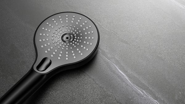 Produktbild: Duschkopf Mod. Ultimate Shower Schwarz/Grau, &Oslash; 13 cm