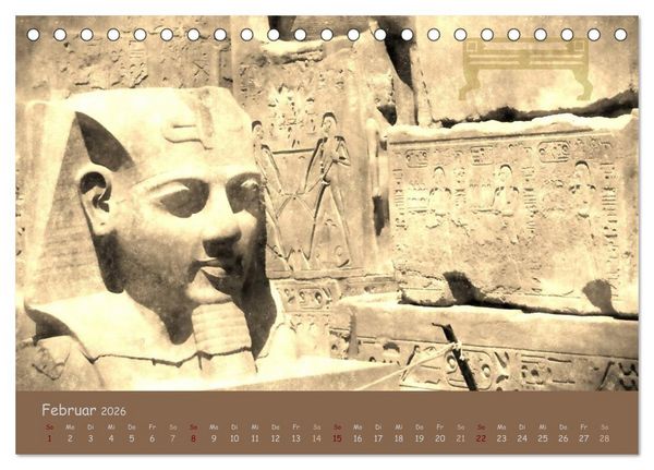 Produktbild: &Auml;gypten Nostalgie & Antike 2026 (Tischkalender 2026 DIN A5 quer), CALVENDO Monatskalender