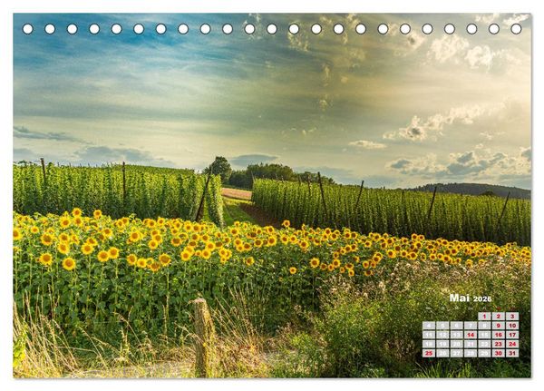 Produktbild: Hopfenland Holledau (Tischkalender 2026 DIN A5 quer), CALVENDO Monatskalender