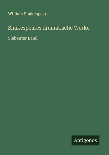 Produktbild: Shakespeares dramatische Werke
