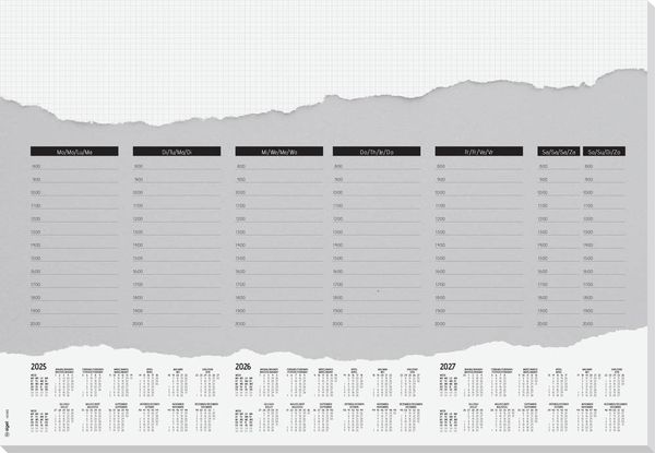 Sigel HO305 Schreibunterlage Jahresplan Weiß (B x H) 595mm x 410mm