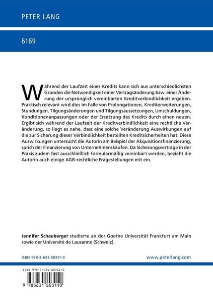 Produktbild: Die Best&auml;ndigkeit von Kreditsicherheiten im Wandel der Hauptschuld