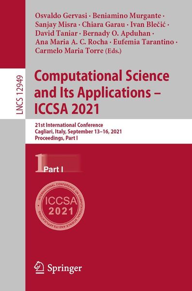 Produktbild: Computational Science and Its Applications - ICCSA 2021