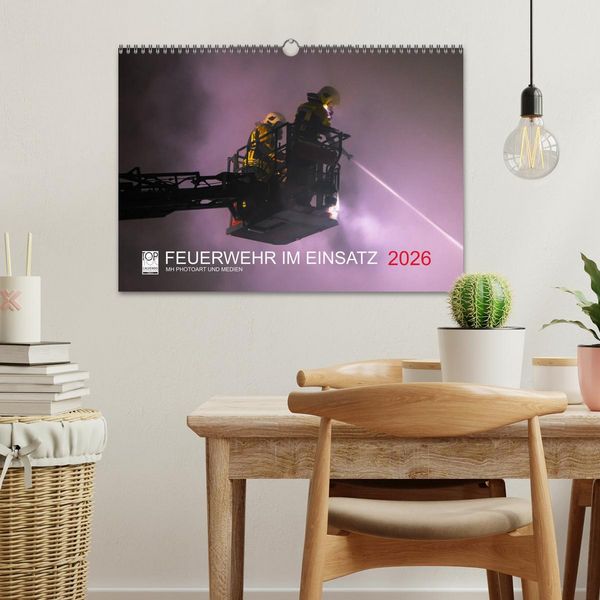 Produktbild: FEUERWEHR IM EINSATZ (Wandkalender 2026 DIN A3 quer), CALVENDO Monatskalender