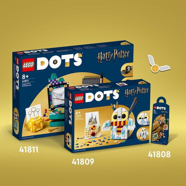 LEGO DOTS 41808 Hogwarts Zubehörset, Harry Potter Schmuckset mit Armband