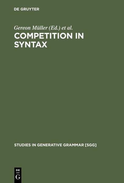 Produktbild: Competition in Syntax