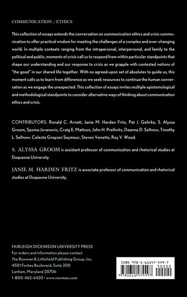 Produktbild: Communication Ethics and Crisis