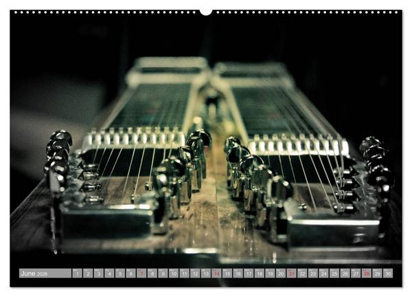 Produktbild: Music Magic of musical instruments (High Quality Premium Wall Calendar 2026 DIN A2 landscape),CALVENDO 12 Month Wall Calendar