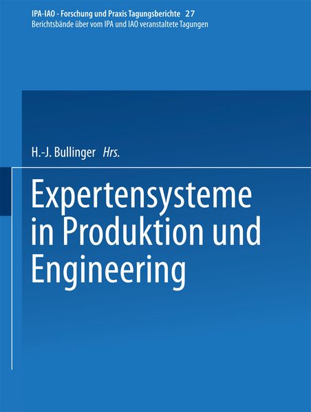 Produktbild: Expertensysteme in Produktion und Engineering