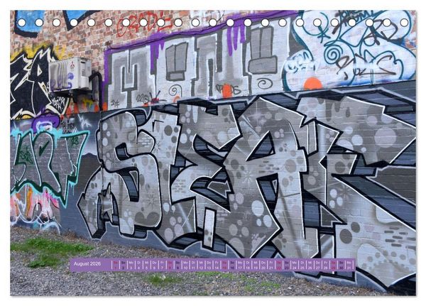 Produktbild: Streetart-Kunst, die die Stra&szlig;en Londons atmen l&auml;sst (Tischkalender 2026 DIN A5 quer), CALVENDO Monatskalender
