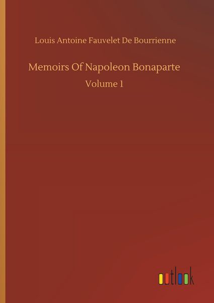 Produktbild: Memoirs Of Napoleon Bonaparte