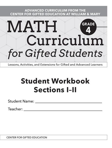 Produktbild: Math Curriculum for Gifted Students