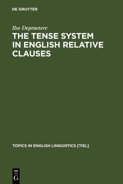 Produktbild: The Tense System in English Relative Clauses