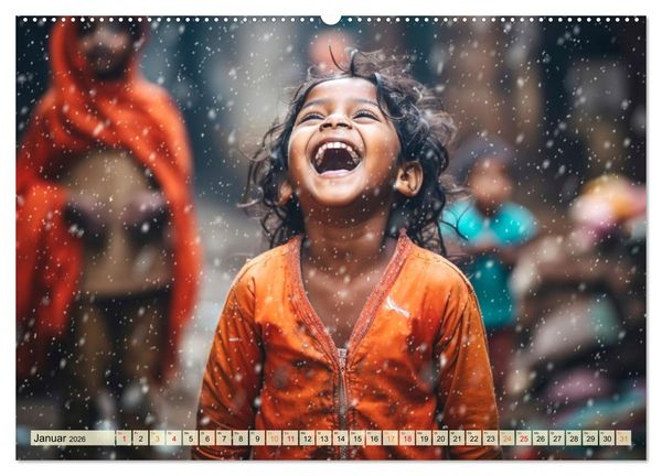 Produktbild: Kinder Lachen (Wandkalender 2026 DIN A2 quer), CALVENDO Monatskalender