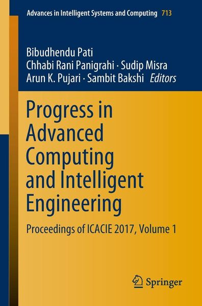 Produktbild: Progress in Advanced Computing and Intelligent Engineering