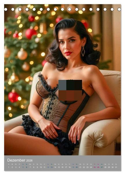 Produktbild: Pinup-Diven (Tischkalender 2026 DIN A5 hoch), CALVENDO Monatskalender