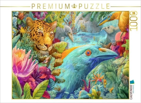 CALVENDO Puzzle Tierische Kreaturen des Dschungels | 1000 Teile Lege-Größe 64x48cm Foto-Puzzle für glückliche Stunden