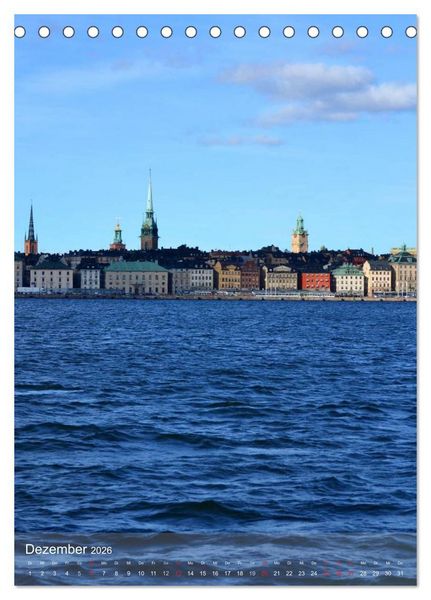 Produktbild: Stockholm - Stadtansichten (Tischkalender 2026 DIN A5 hoch), CALVENDO Monatskalender