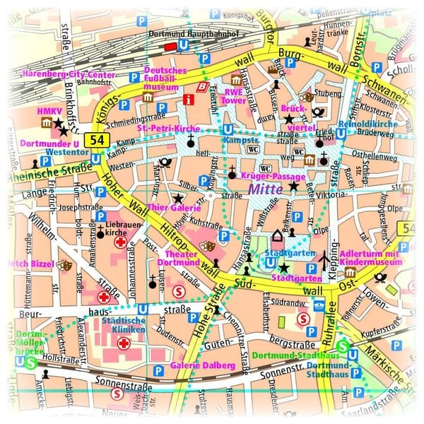 Dortmund Innenstadtplan