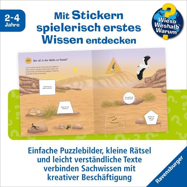 Produktbild: Wieso? Weshalb? Warum? junior Stickerheft - Tiere der Welt