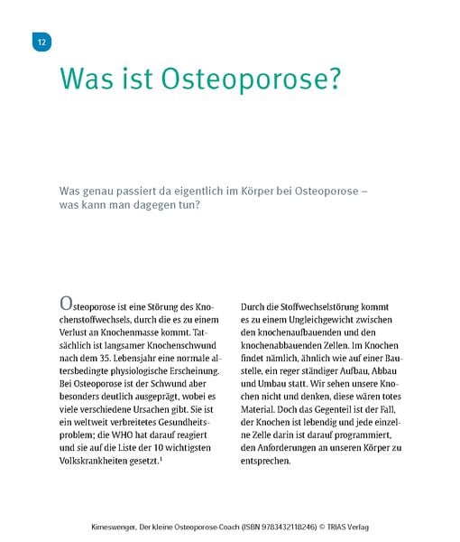 Produktbild: Der kleine Osteoporose-Coach