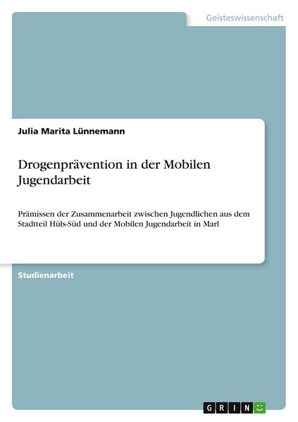 Produktbild: Drogenpr&auml;vention in der Mobilen Jugendarbeit