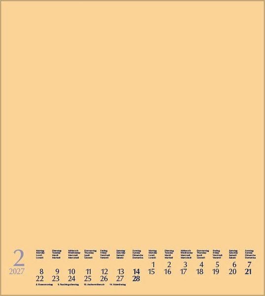 Produktbild: Foto-Malen-Basteln Bastelkalender beige 2027