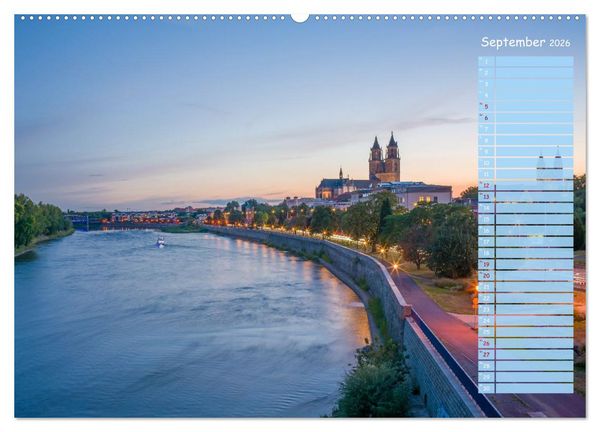 Produktbild: Magdeburg an der Elbe - Der Planer (Wandkalender 2026 DIN A2 quer), CALVENDO Monatskalender