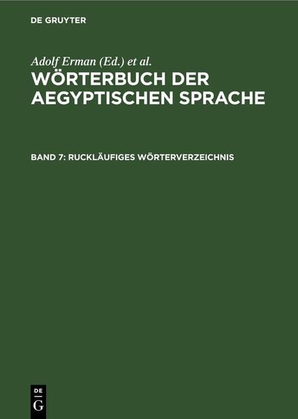 Produktbild: Ruckl&auml;ufiges W&ouml;rterverzeichnis