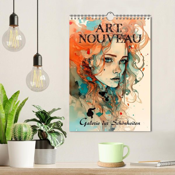 Produktbild: Art Nouveau - Galerie der Sch&ouml;nheiten (Wandkalender 2026 DIN A4 hoch), CALVENDO Monatskalender