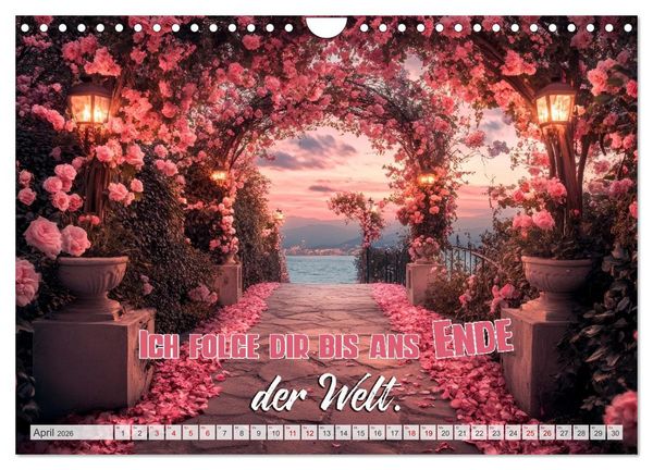 Produktbild: HERZENSSACHE Liebe und Dankbarkeit schenken (Wandkalender 2026 DIN A4 quer), CALVENDO Monatskalender