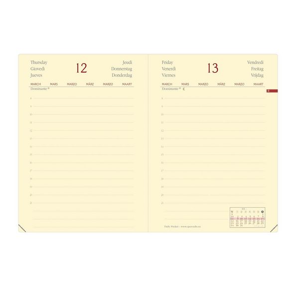 Produktbild: DAILY POCKET PRE vz ML Silk weinrot El 2027