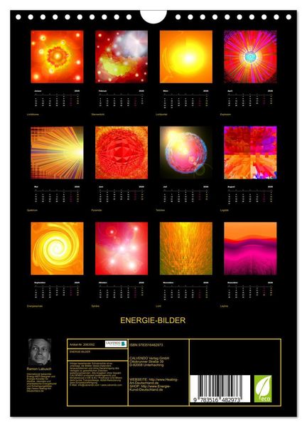 Produktbild: ENERGIE-BILDER (Wandkalender 2026 DIN A4 hoch), CALVENDO Monatskalender