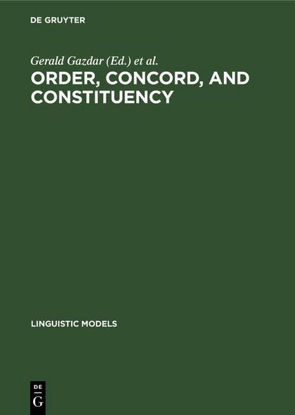 Produktbild: Order, Concord, and Constituency