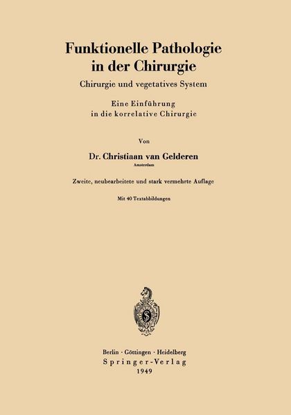 Produktbild: Funktionelle Pathologie in der Chirurgie