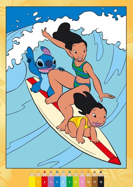 Produktbild: CreArt Malen nach Zahlen ab 7 Disney - Lilo & Stitch