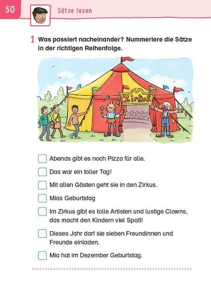 Produktbild: &Uuml;bungsheft - Lesen 1. Klasse
