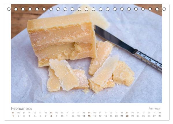 Produktbild: Der K&auml;sekalender Edel und lecker (Tischkalender 2026 DIN A5 quer), CALVENDO Monatskalender