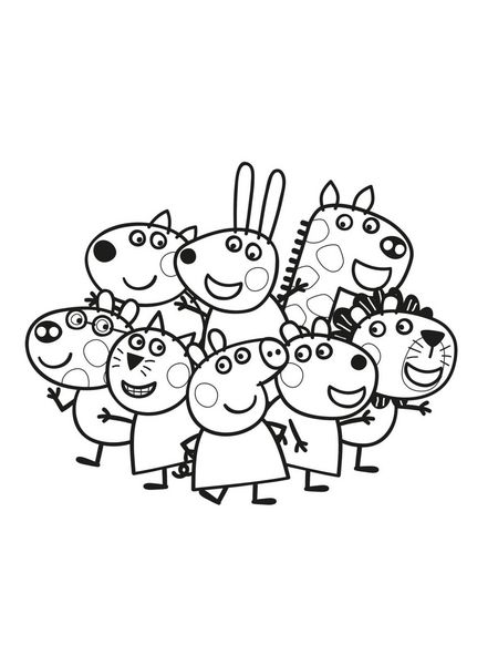 Produktbild: Peppa Wutz Ausmalbilder: Mein Schablonen-Malbuch
