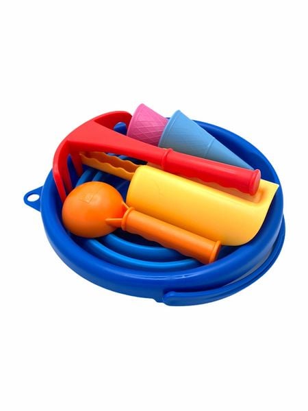 Produktbild: Schildkr&ouml;t Funsports - 7in1 Sand Toys Falteimer Set - blau
