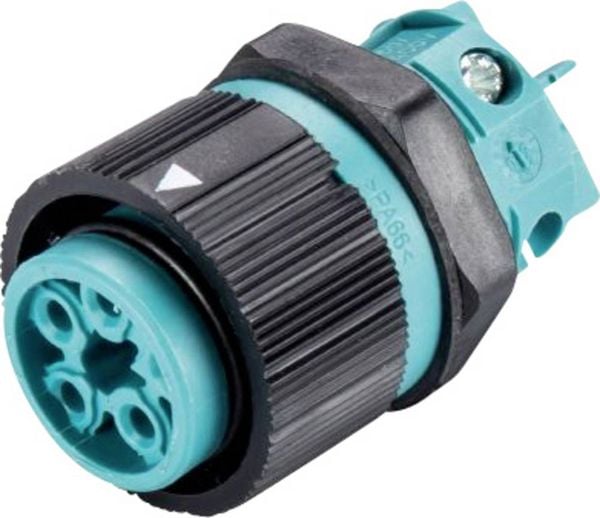 Produktbild: Wieland 46.051.5053.6 Rundstecker Buchse, Einbau Serie (Rundsteckverbinder): RST&reg; MINI Gesamtpolzahl: 4 + PE 1 St.