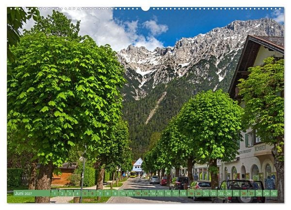 Produktbild: Mittenwald - Perle des Werdenfelser Landes (Wandkalender 2027 DIN A2 quer), CALVENDO Monatskalender