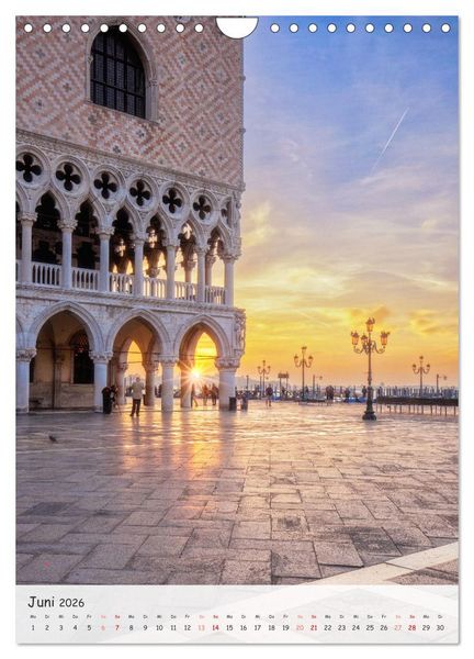 Produktbild: Venedig und Burano, Stadt am Wasser und Insel der bunten H&auml;user (Wandkalender 2026 DIN A4 hoch), CALVENDO Monatskalender