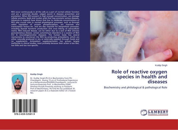 Produktbild: Role of reactive oxygen species in health and diseases