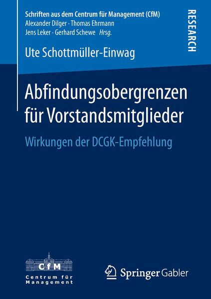 Produktbild: Abfindungsobergrenzen f&uuml;r Vorstandsmitglieder