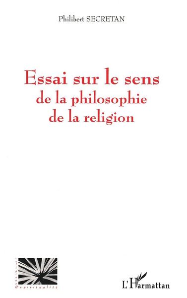 Produktbild: Essai sur le sens de la philosophie de la religion