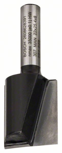 Bosch Accessories 2608628391 Nutfräser Hartmetall Länge 56 mm Produktabmessung, Ø 22 mm Schaftdurchmesser 8 mm